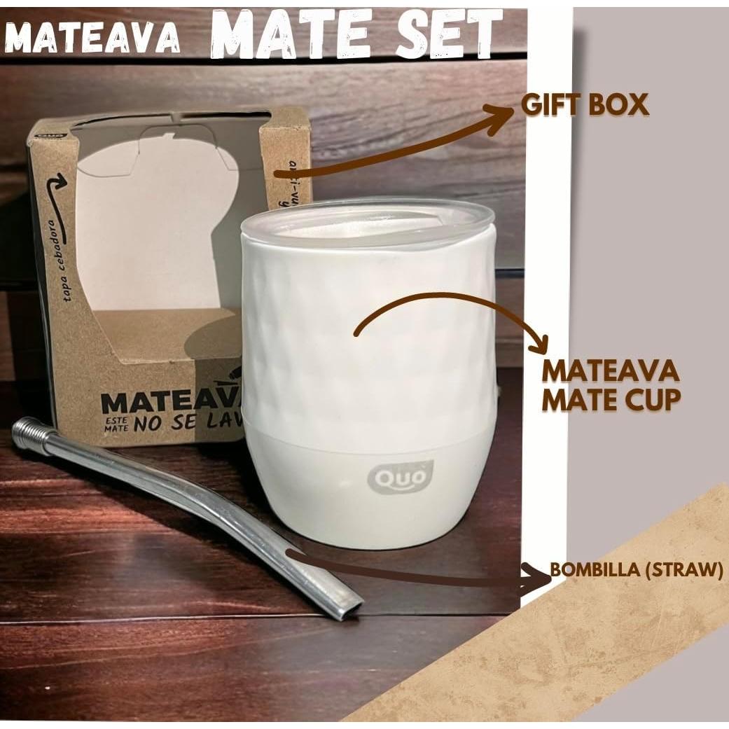 Taza de Yerba Mate MATEAVA Acero Inoxidable Doble Pared