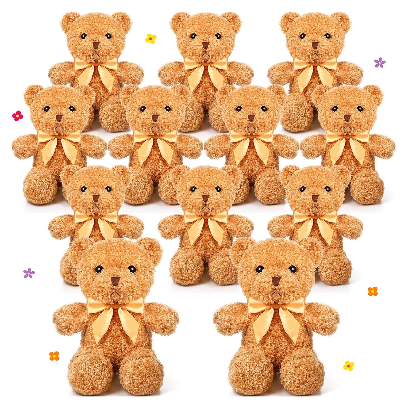 Ositos de Peluche HyDren 30.48 cm Pack de 12 con Lazos