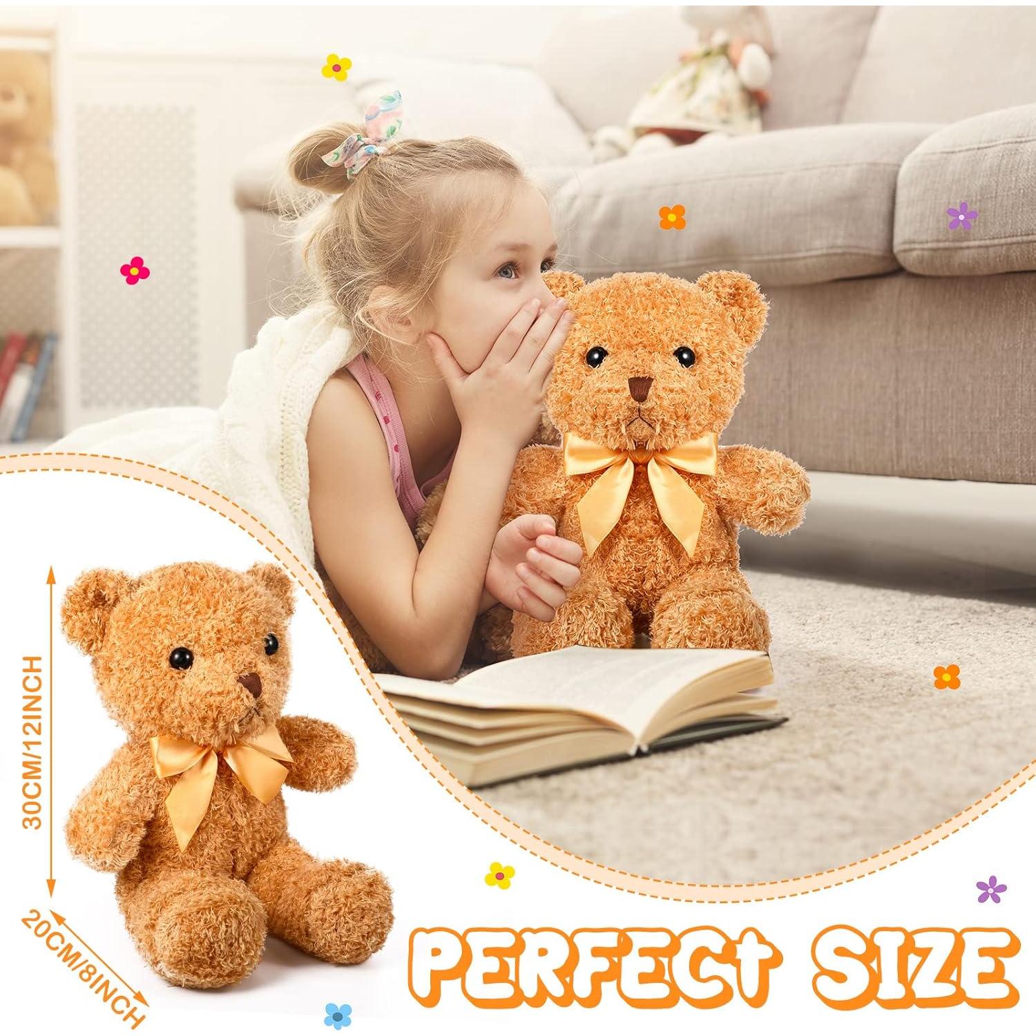 Ositos de Peluche HyDren 30.48 cm Pack de 12 con Lazos