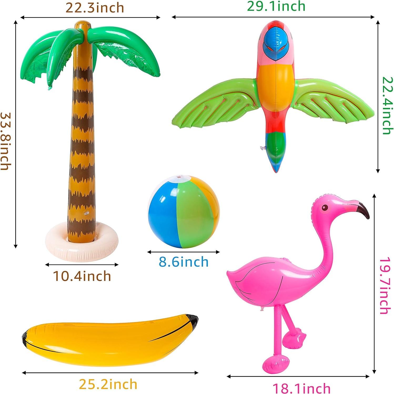 Juguetes Inflables R HORSE Fiesta Tropical 10 Piezas PVC