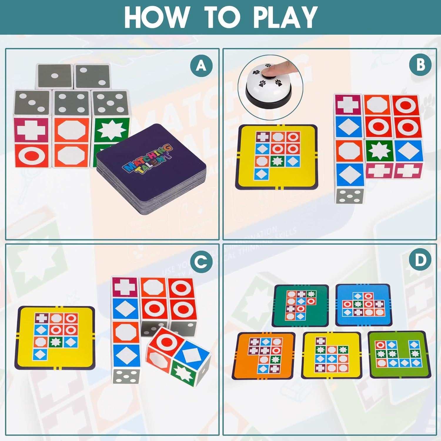 Juego de Rompecabezas de Madera Funtactics 5 Jugadores