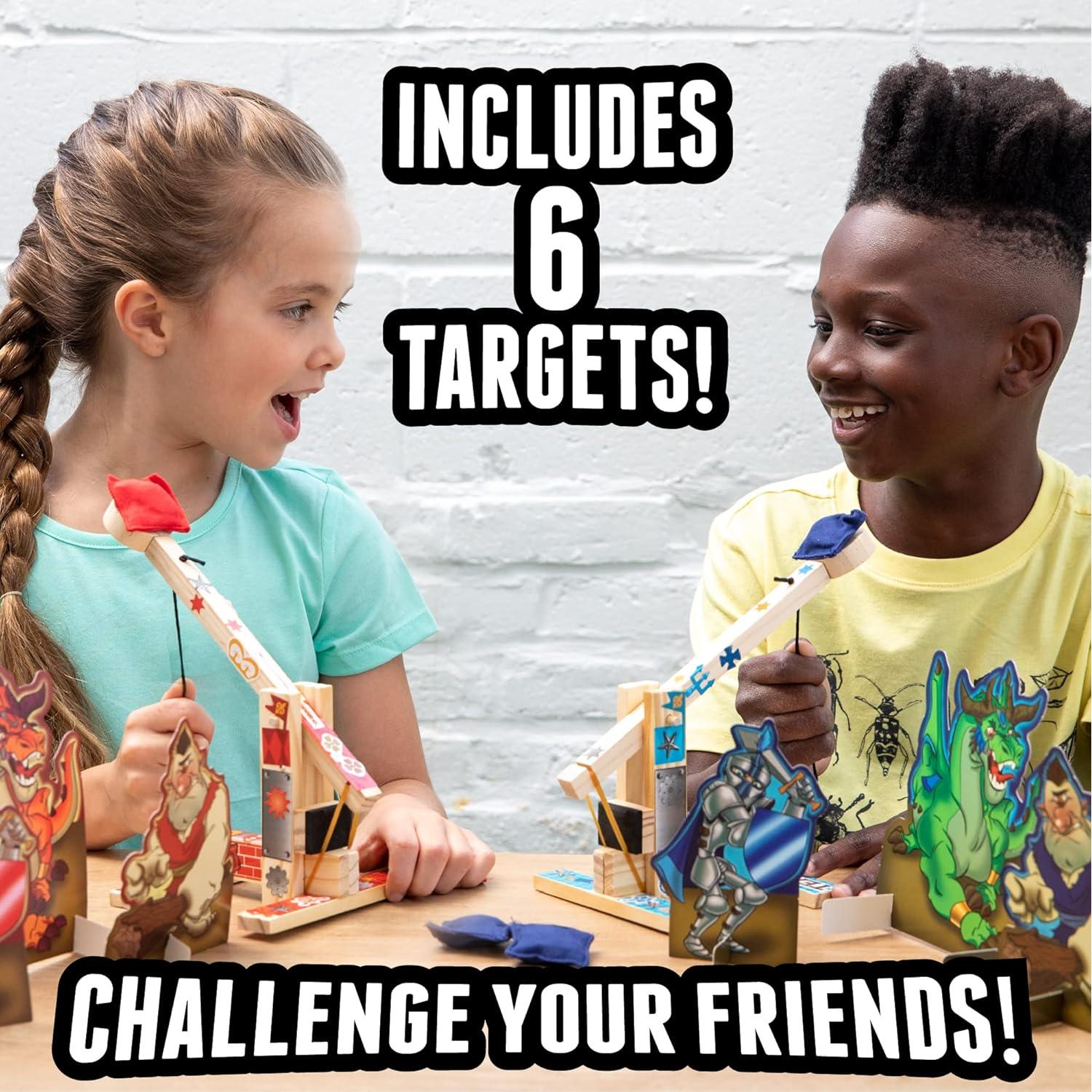 Juego de Guerras de Catapultas Boy Craft - 20 Piezas de Madera