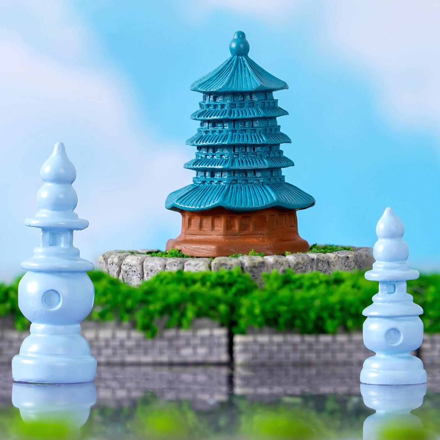 20 Piezas Mini Mundo Construcción ONEST Figuras Arquitectónicas