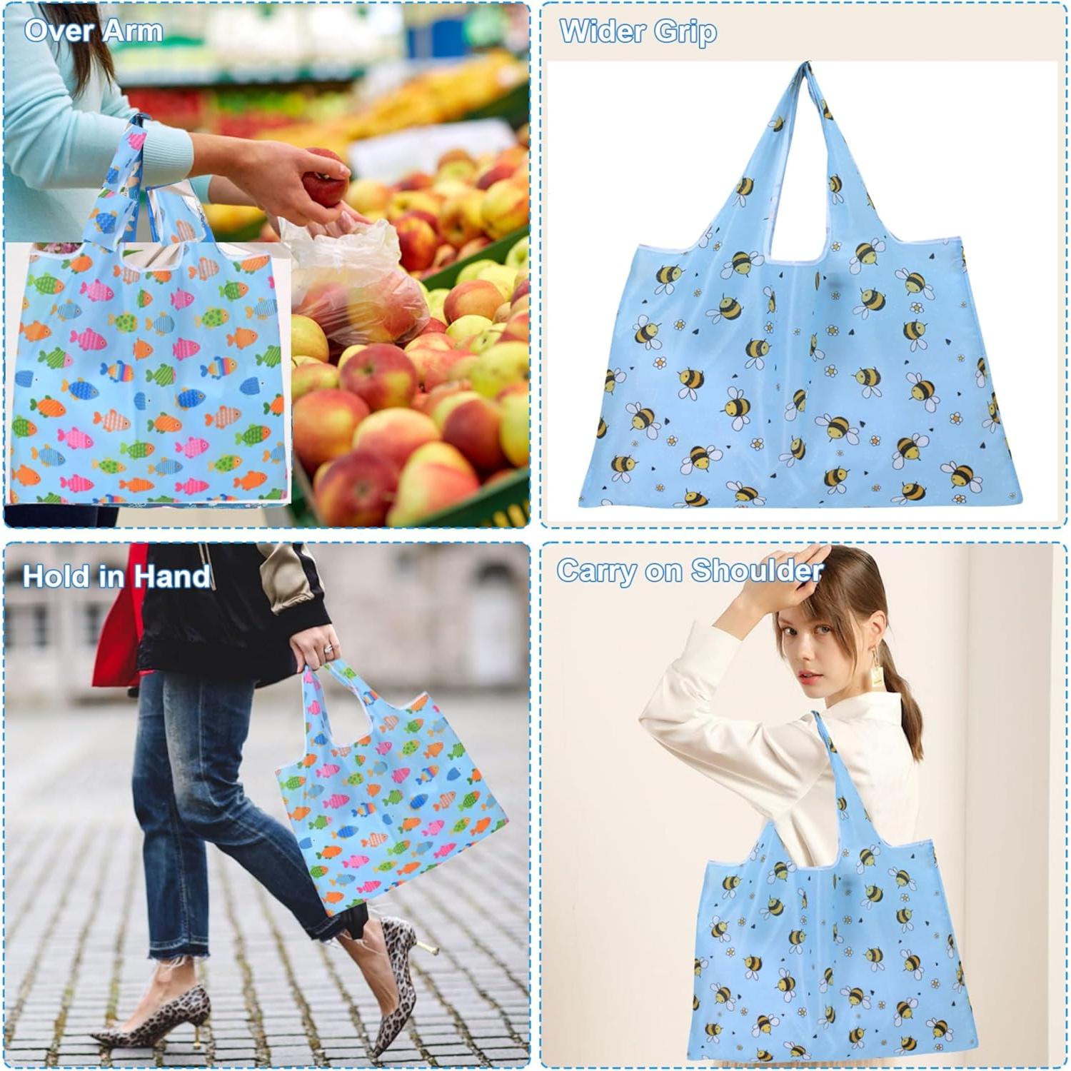 Bolsas de Compras Reutilizables Plegables 22.68 kg - 2 Unidades