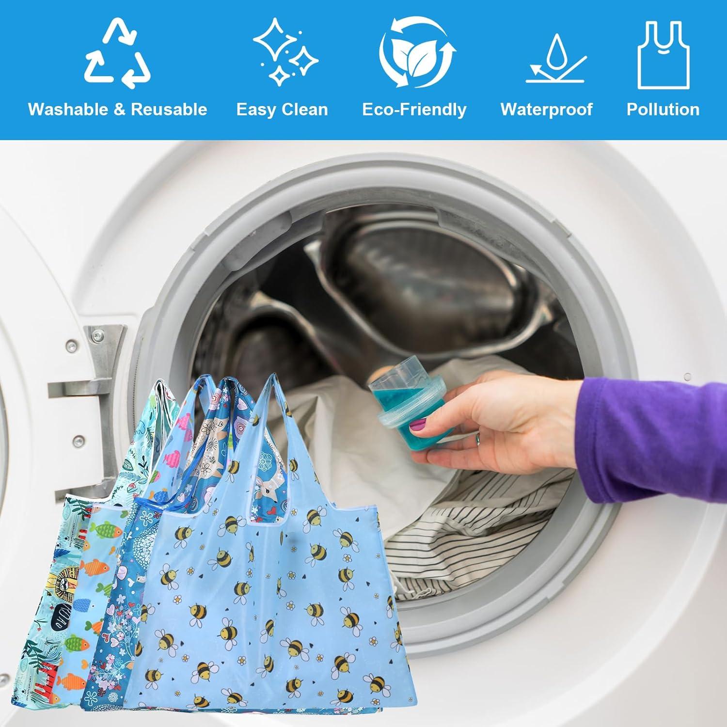 Bolsas de Compras Reutilizables Plegables 22.68 kg - 2 Unidades