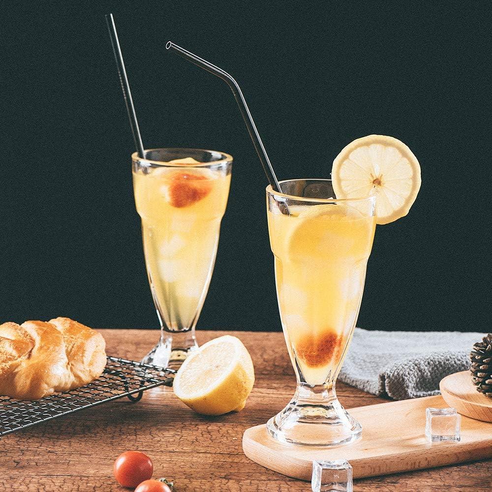 Pajitas de Metal Reutilizables VEHHE 6 Piezas Acero Inoxidable