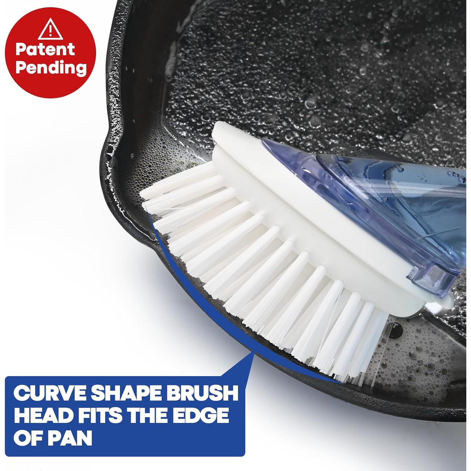 RIMAY Cepillo de Platos con Dispensador de Jabón - 2 Unidades