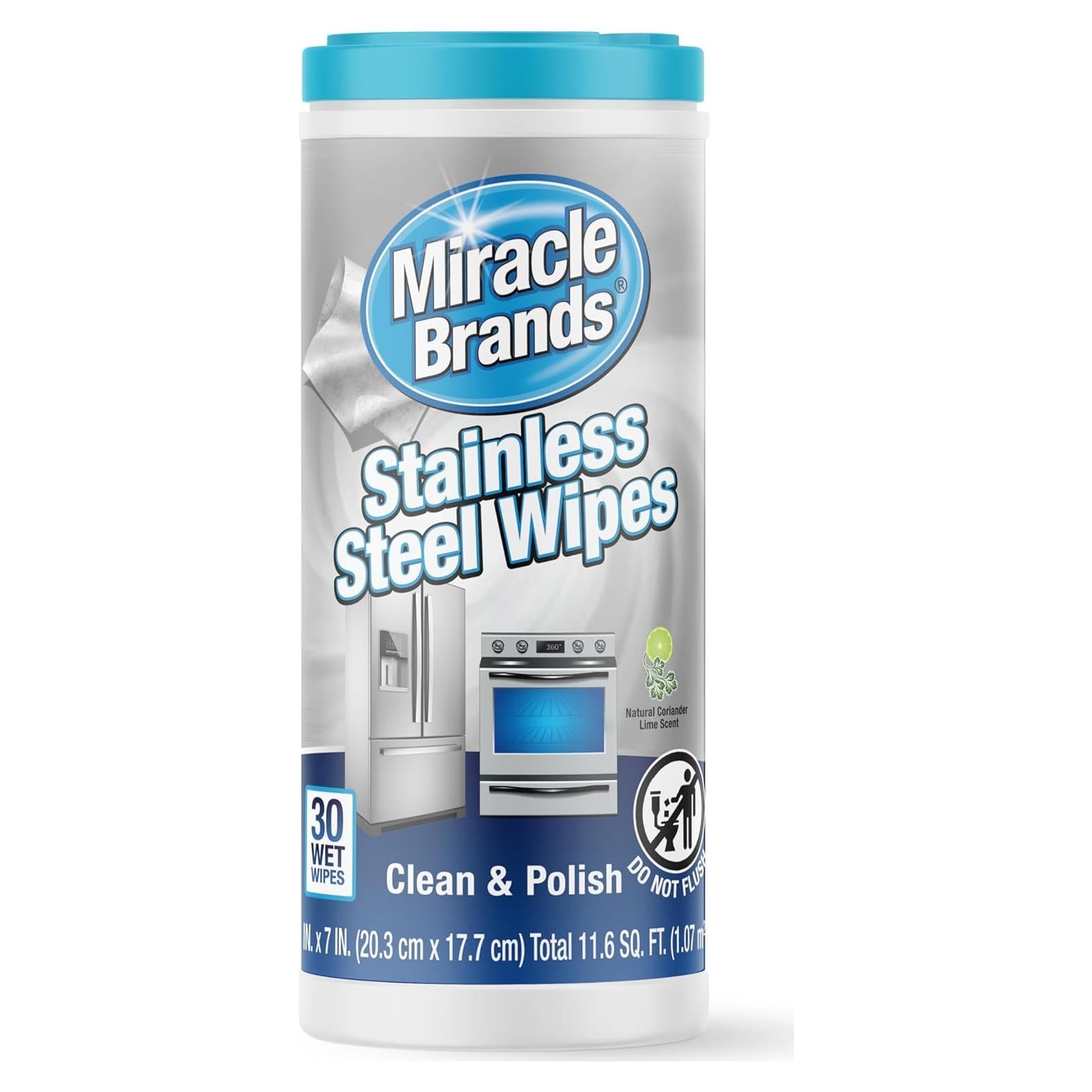 Toallitas de Limpieza para Acero Inoxidable - 30 Unidades