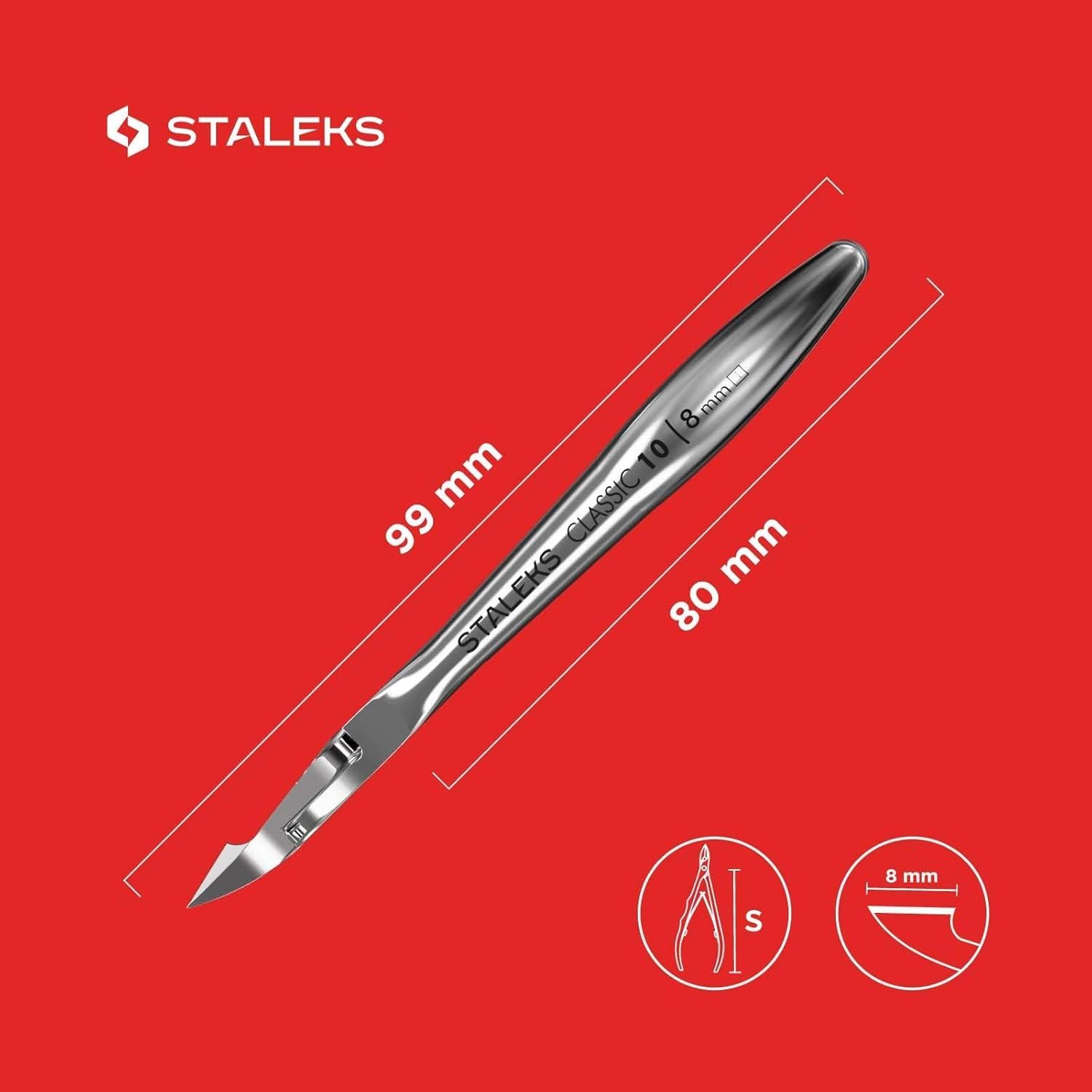 Cortacutículas Staleks NC-10-8 Acero Inoxidable 8mm Ergonómico