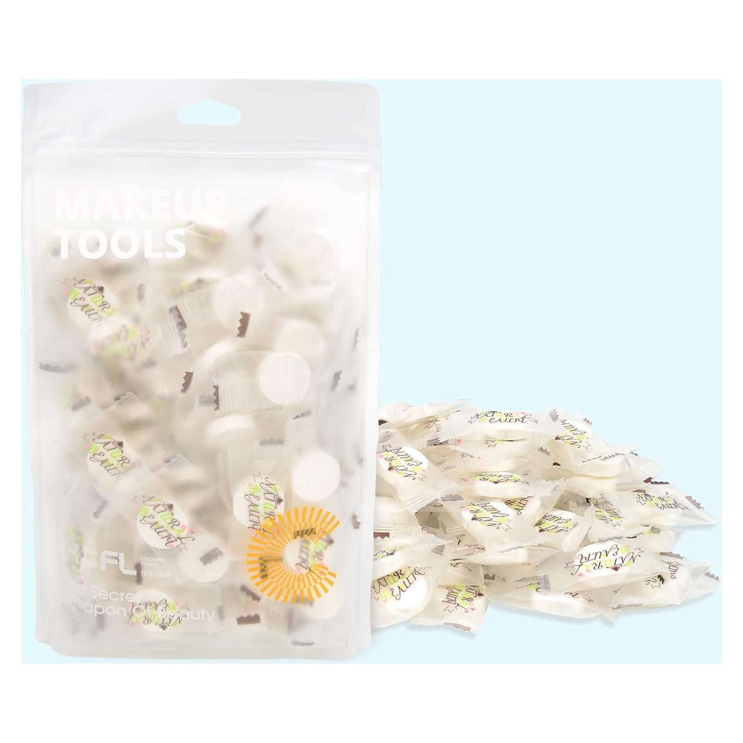 100PCS Hoja de Máscara Facial de Algodón Comprimido SADYFON