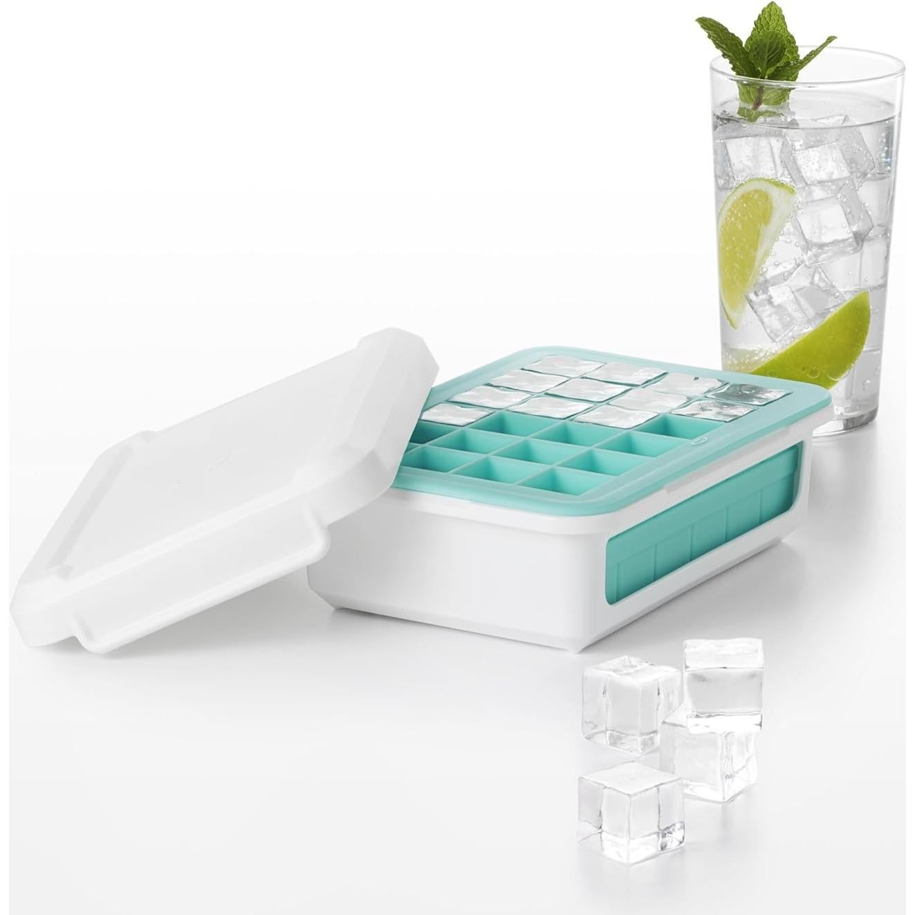 Bandeja de Hielo de Silicona OXO Good Grips con Tapa - Cubos Pequeños