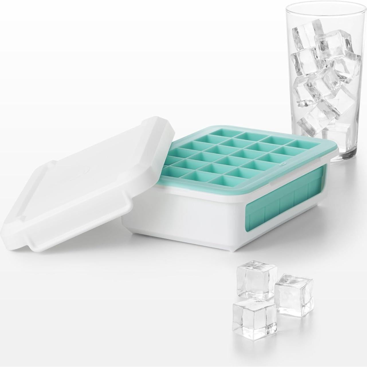 Bandeja de Hielo de Silicona OXO Good Grips con Tapa - Cubos Pequeños