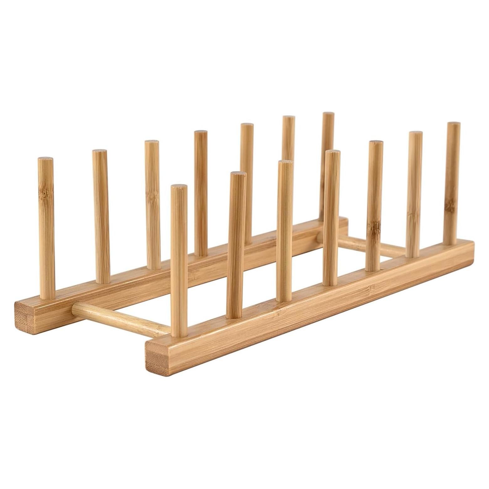 Estante de Platos de Bambú INNERNEED 30x12x10 cm Organizador