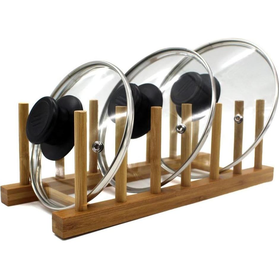 Estante de Platos de Bambú INNERNEED 30x12x10 cm Organizador