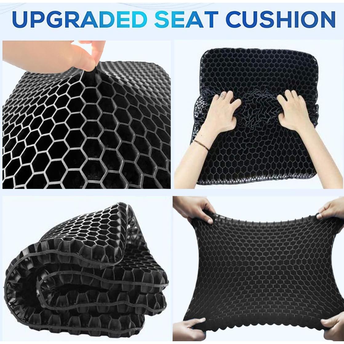 Cojín de Gel Helishy para Silla de Oficina 42x36cm Alivio Dolor