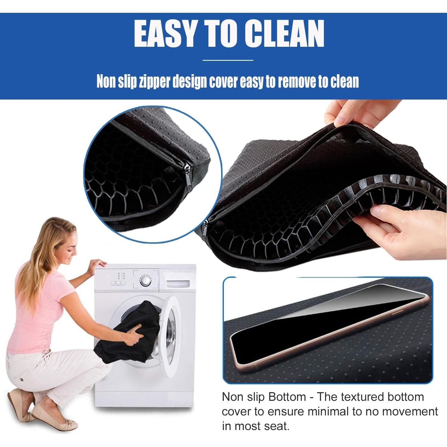 Cojín de Gel Helishy para Silla de Oficina 42x36cm Alivio Dolor