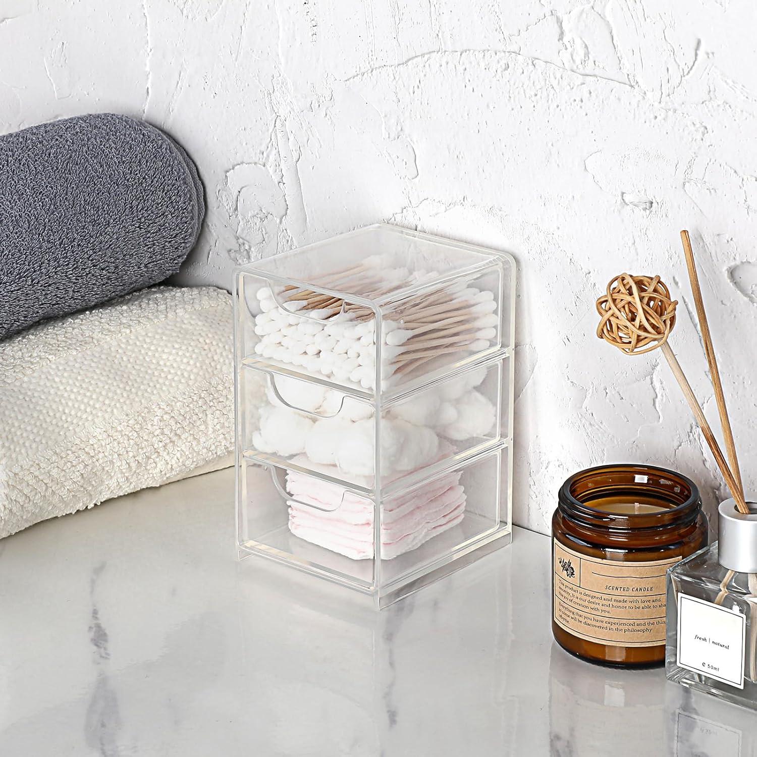 Organizador de Escritorio Acrílico BTSKY 3 Cajones 7.9x8.9x13cm