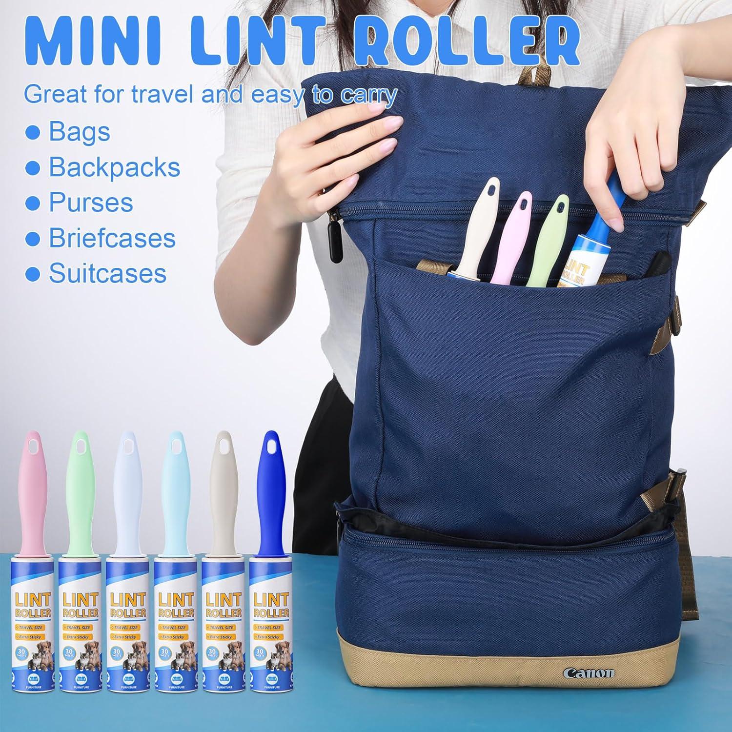 Hushee Mini Rodillo Quitapelusas Portátil 24 Piezas 15.24 cm