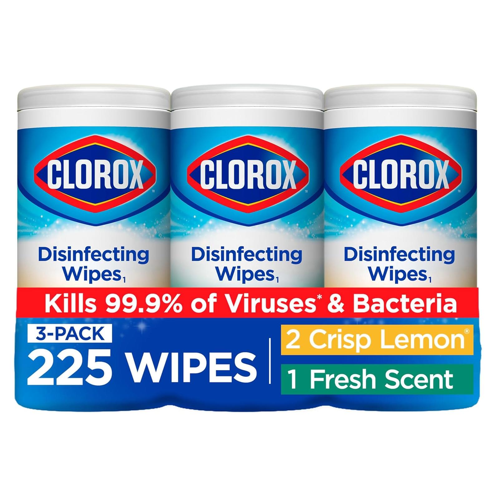 Toallitas Desinfectantes Clorox 75 Conteo x3 - Limpieza Efectiva
