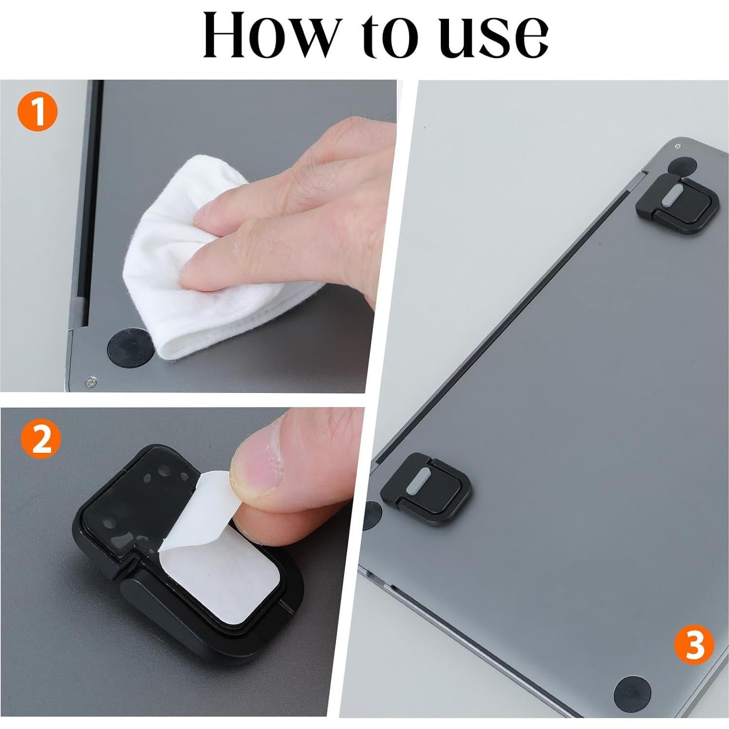 Soporte Mini Autoadhesivo para Laptop AHQiZFX - Negro