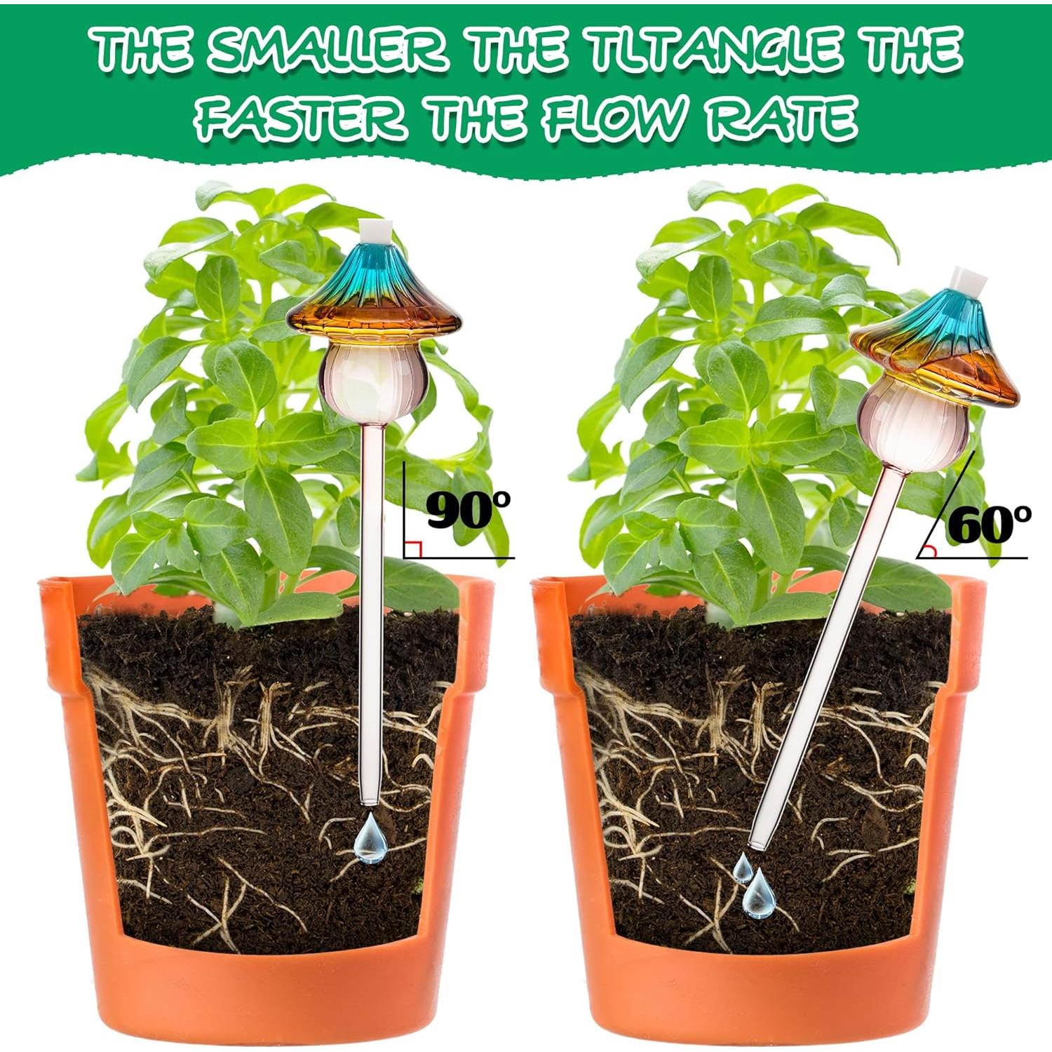 Esferas de Riego de Vidrio Kaimfdg 2 PCS para Plantas