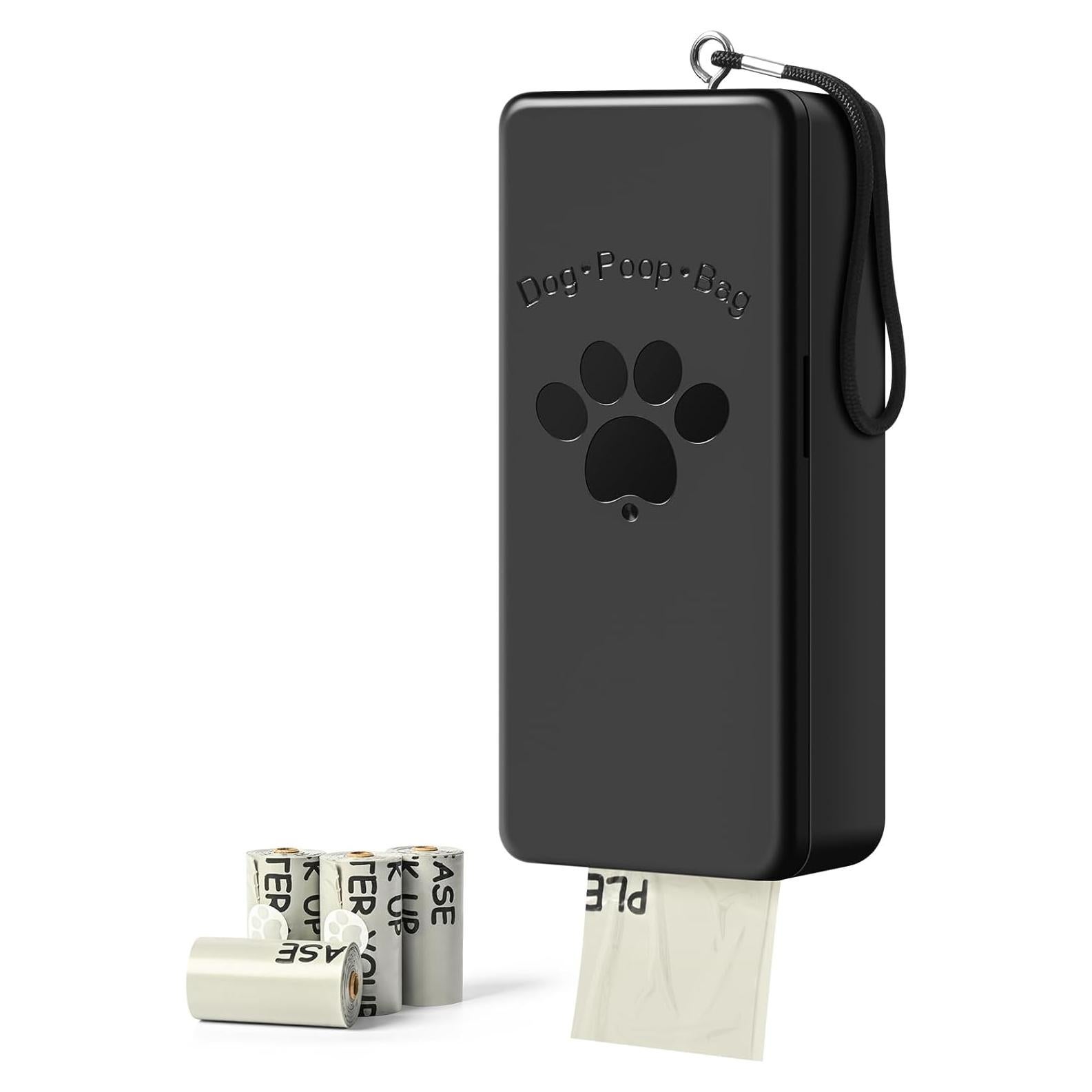 Dispensador de Bolsas de Excremento para Perros Qeerable Negro