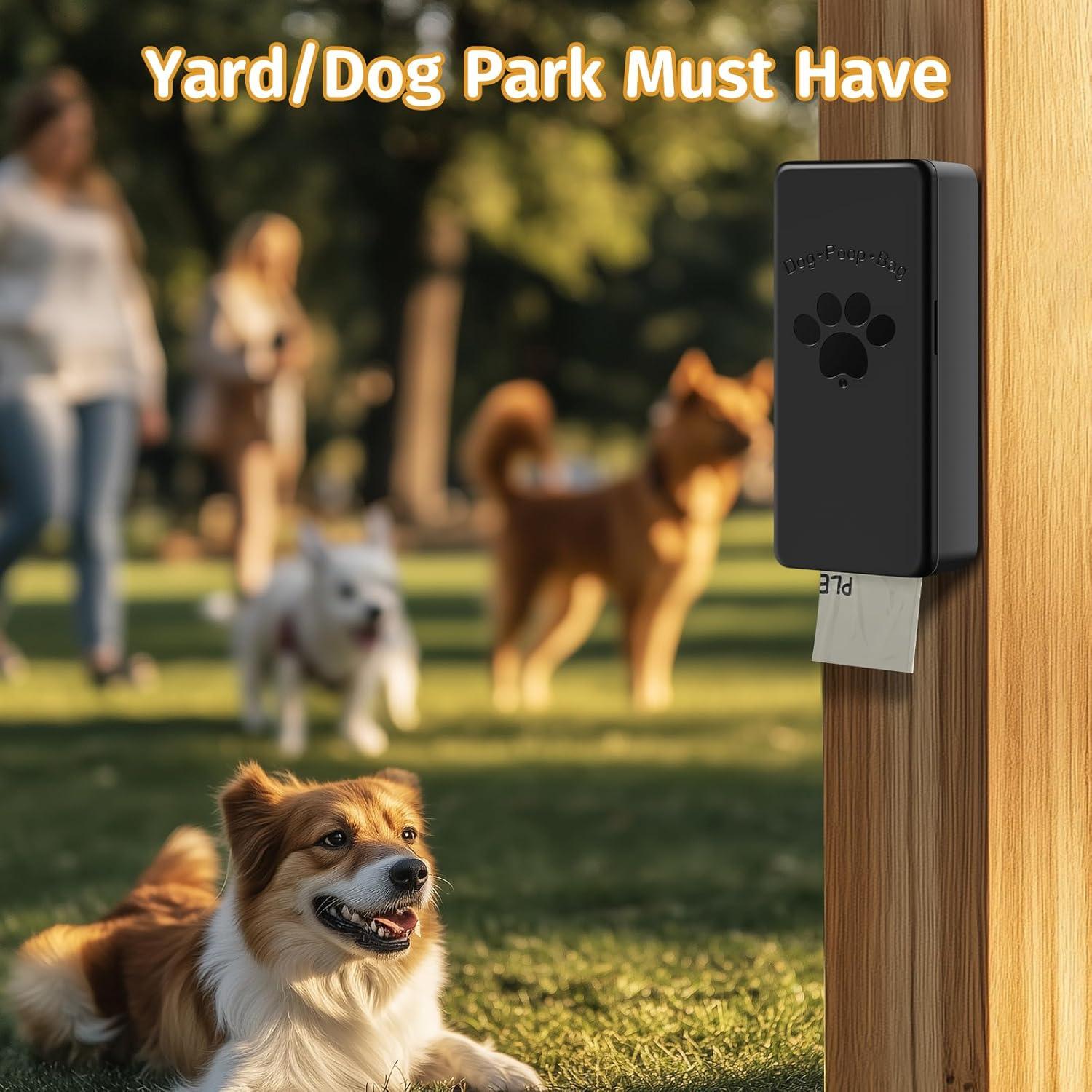 Dispensador de Bolsas de Excremento para Perros Qeerable Negro