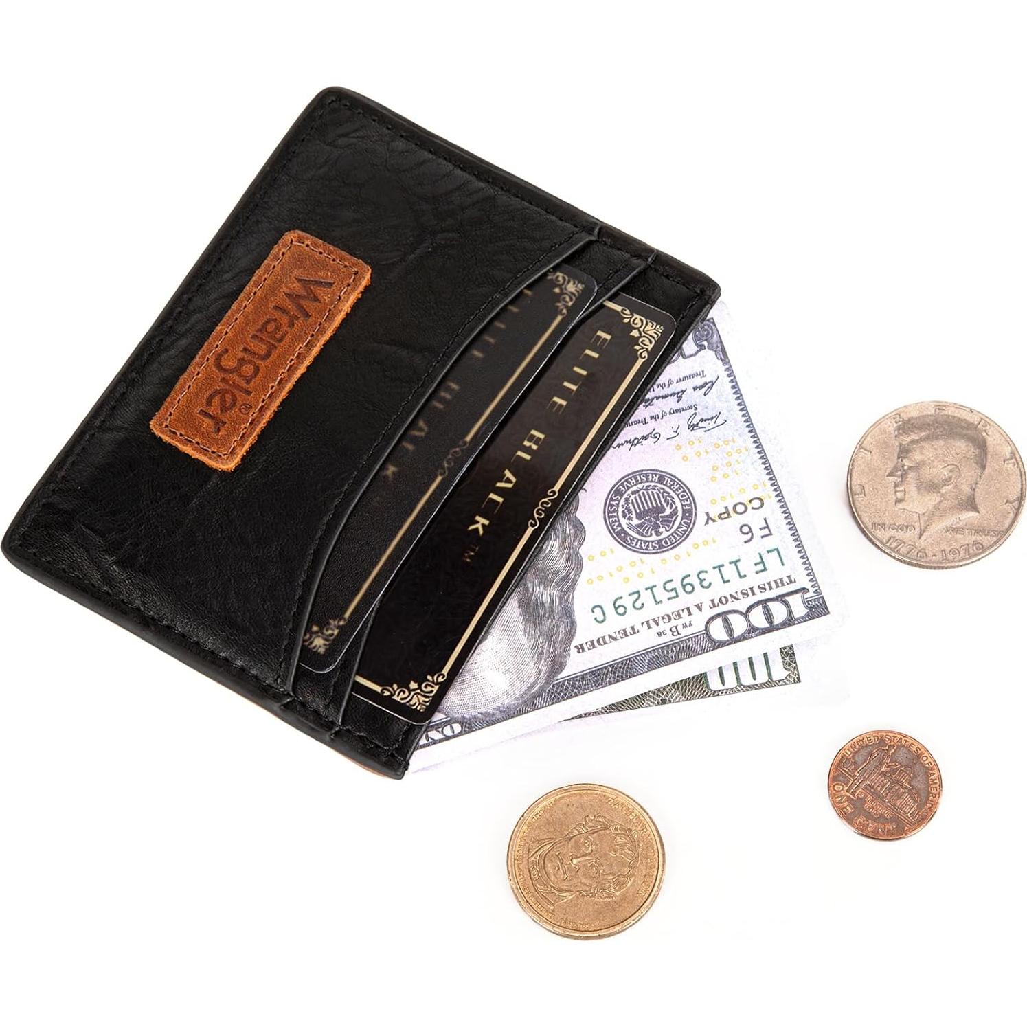 Billetera Compacta Montana West RFID para Mujeres - Cuero Vegano