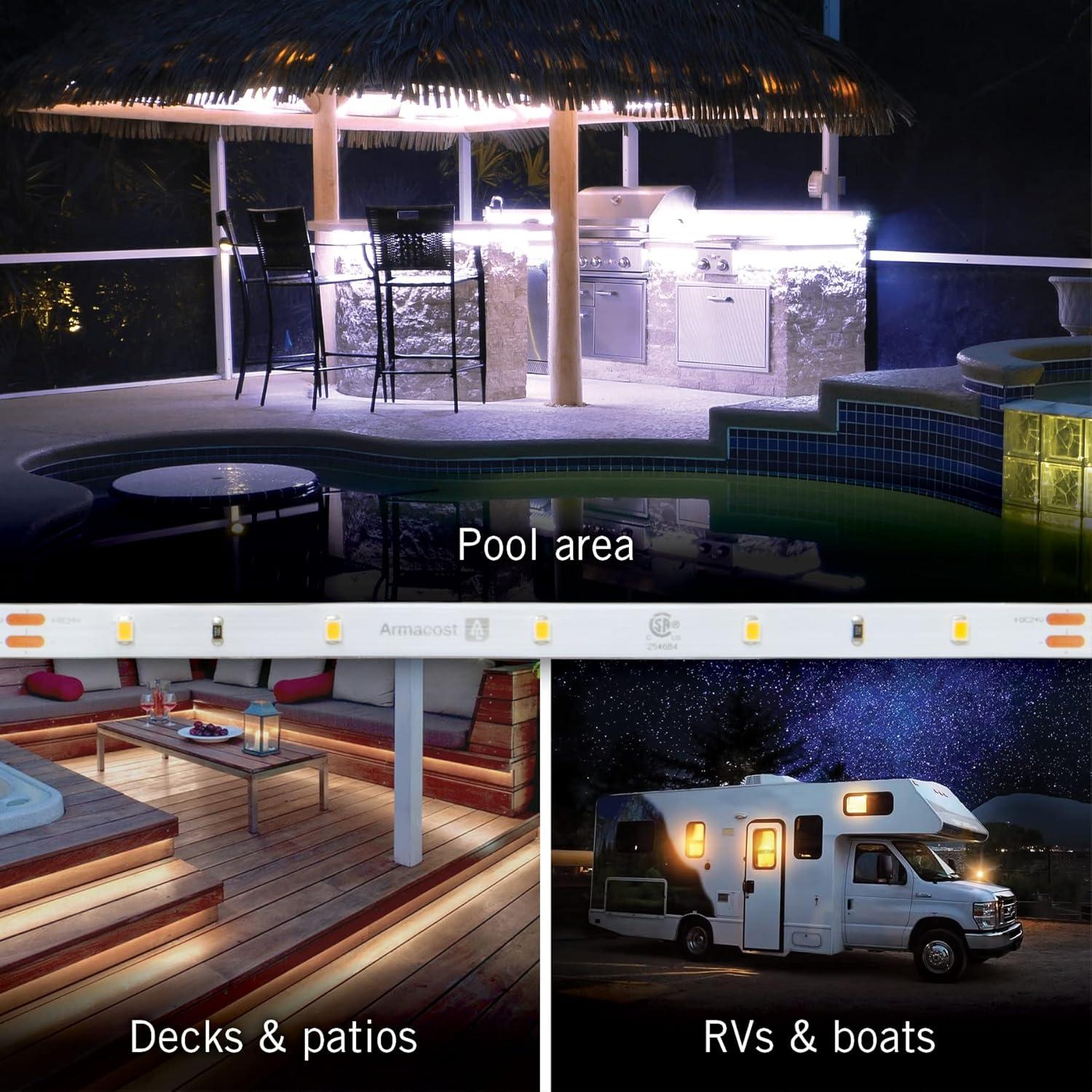 Kit de Luz LED de Tira Armacost 7.32m Regulable IP65