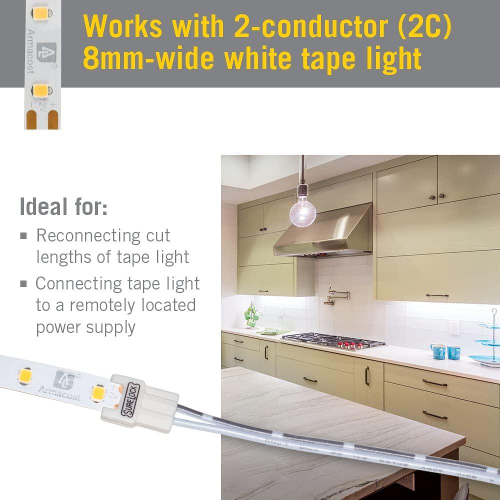 Cinta LED Blanca Ajustable Armacost Lighting 4.88 m con Control Remoto