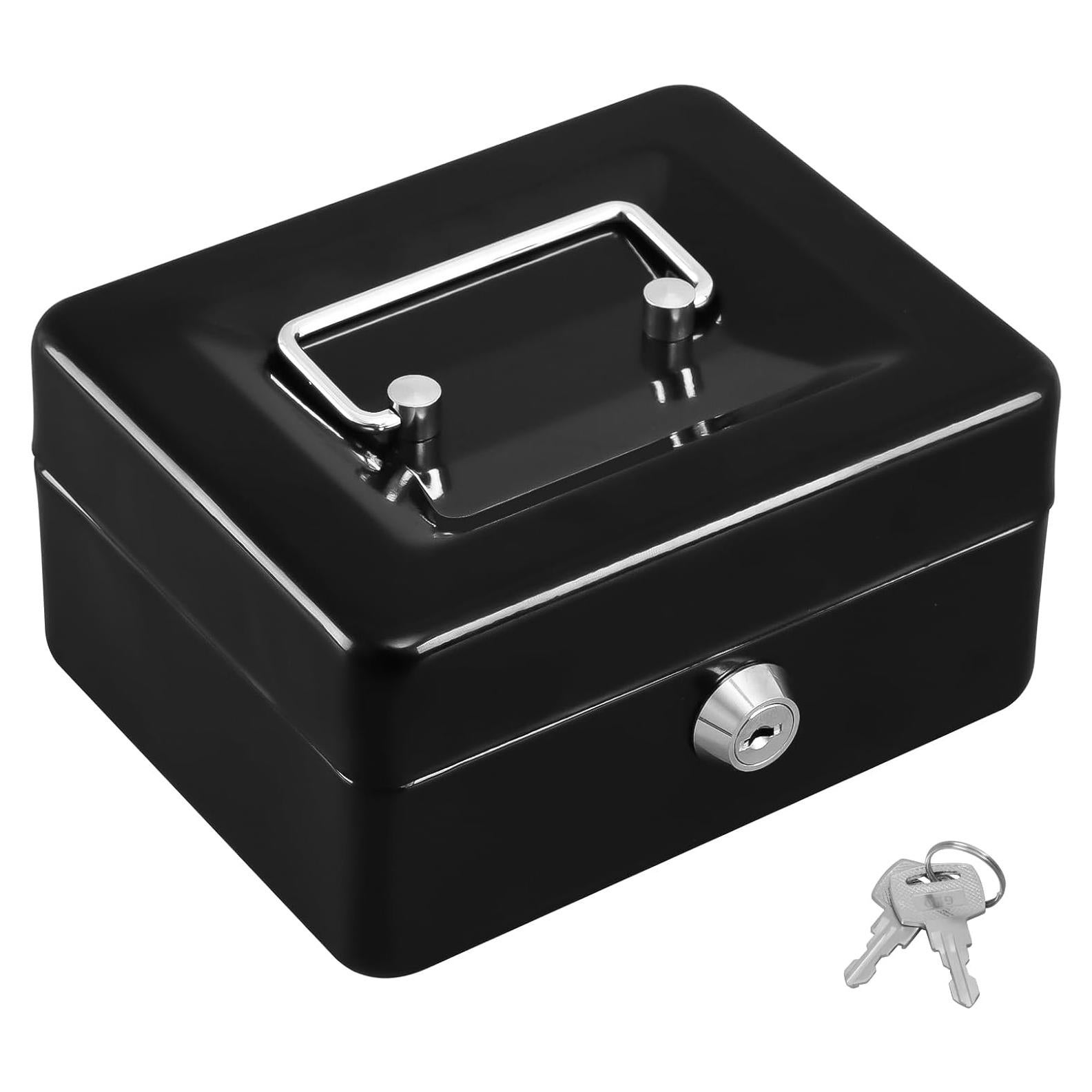 Caja Fuerte Pequeña KYODOLED con Llave 15x12x8cm Negra