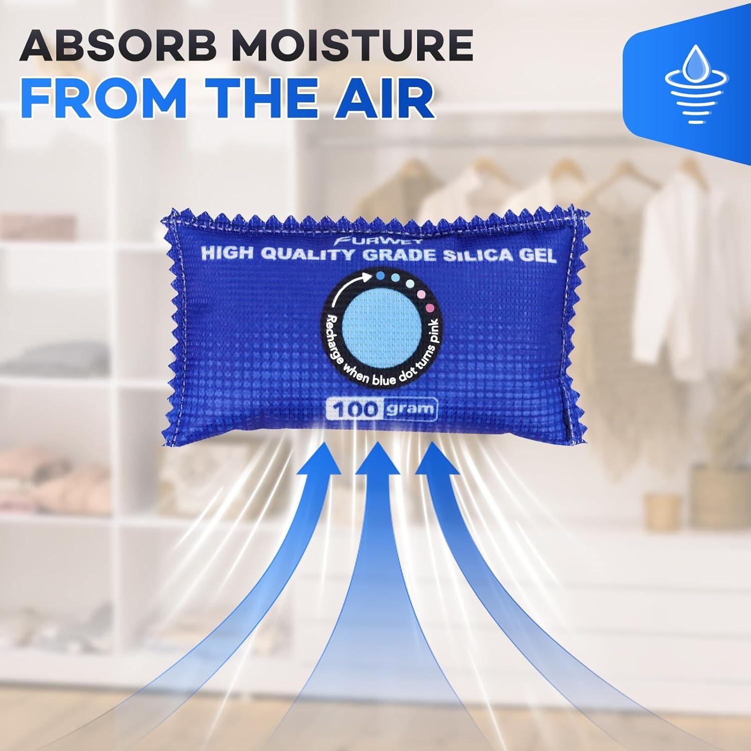 Paquetes Deshidratantes Recargables FURWEY 6 Unidades 100g