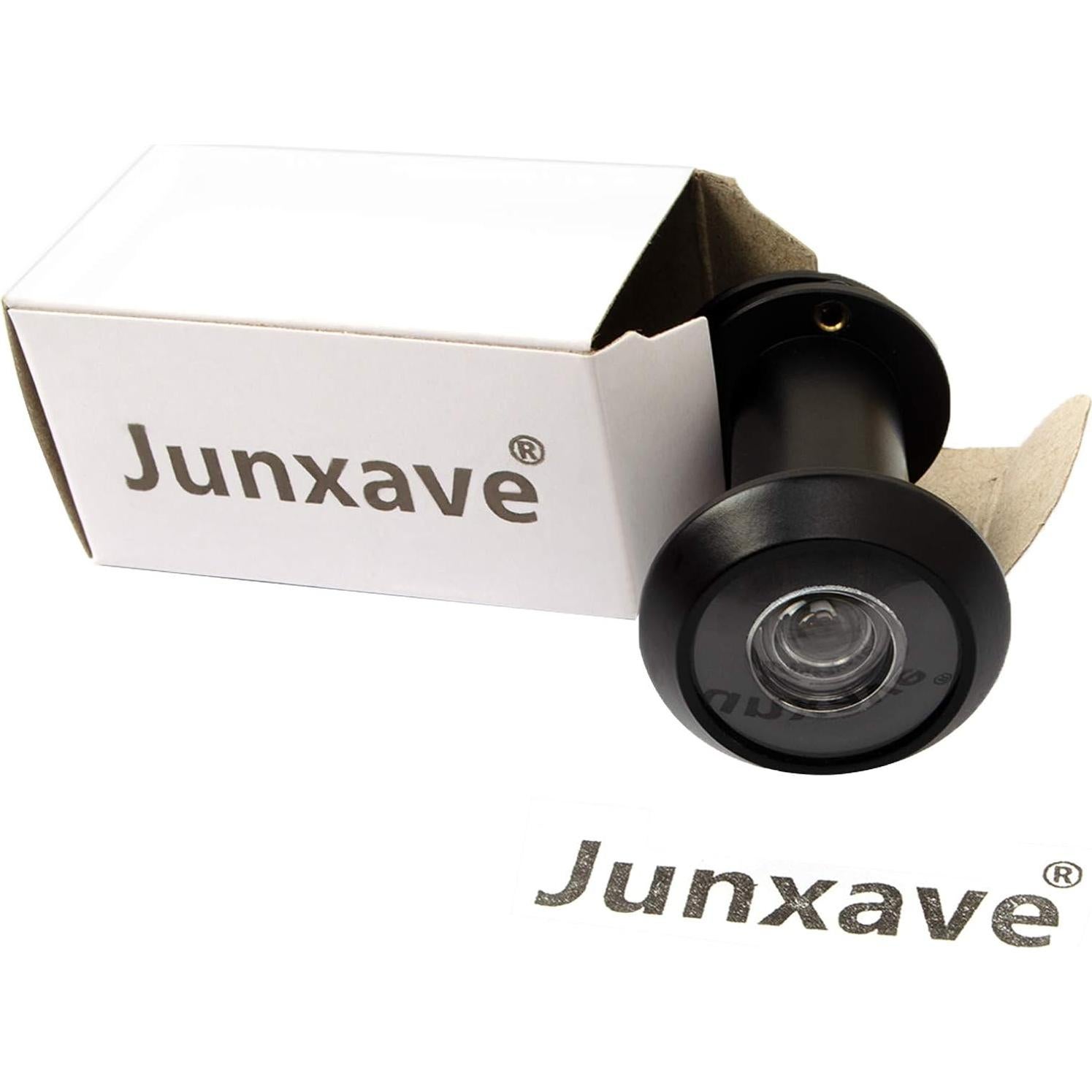 Mirilla de Puerta Junxave de Latón 220° con Privacidad Negra