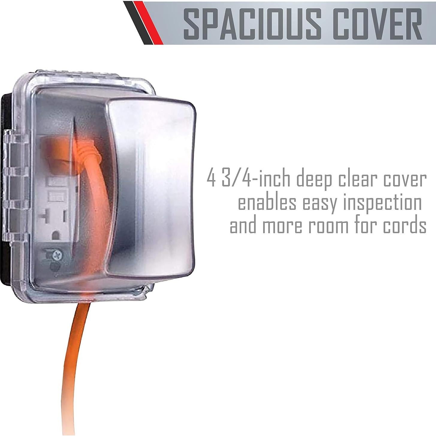 Cubierta de Salida TayMac MM710C 1 Grupo Transparente 12.1 cm