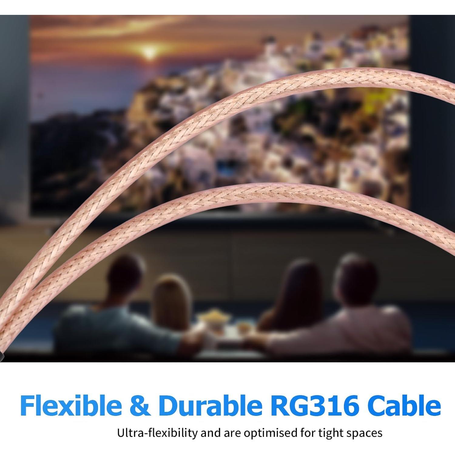 Divisor de cable coaxial F-Type RFAdapter 3 vías 75Ohm 17.27 cm