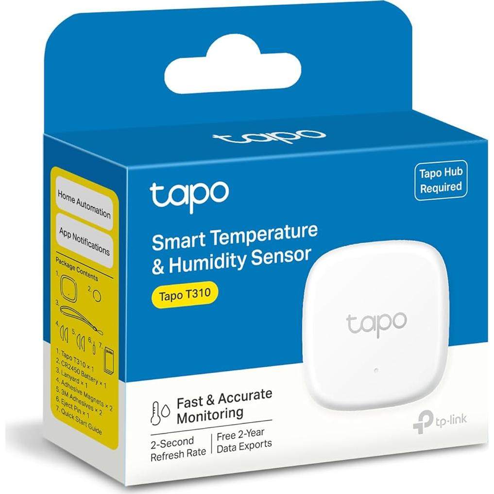 Sensor de Temperatura y Humedad TP-Link Tapo T310, Blanco