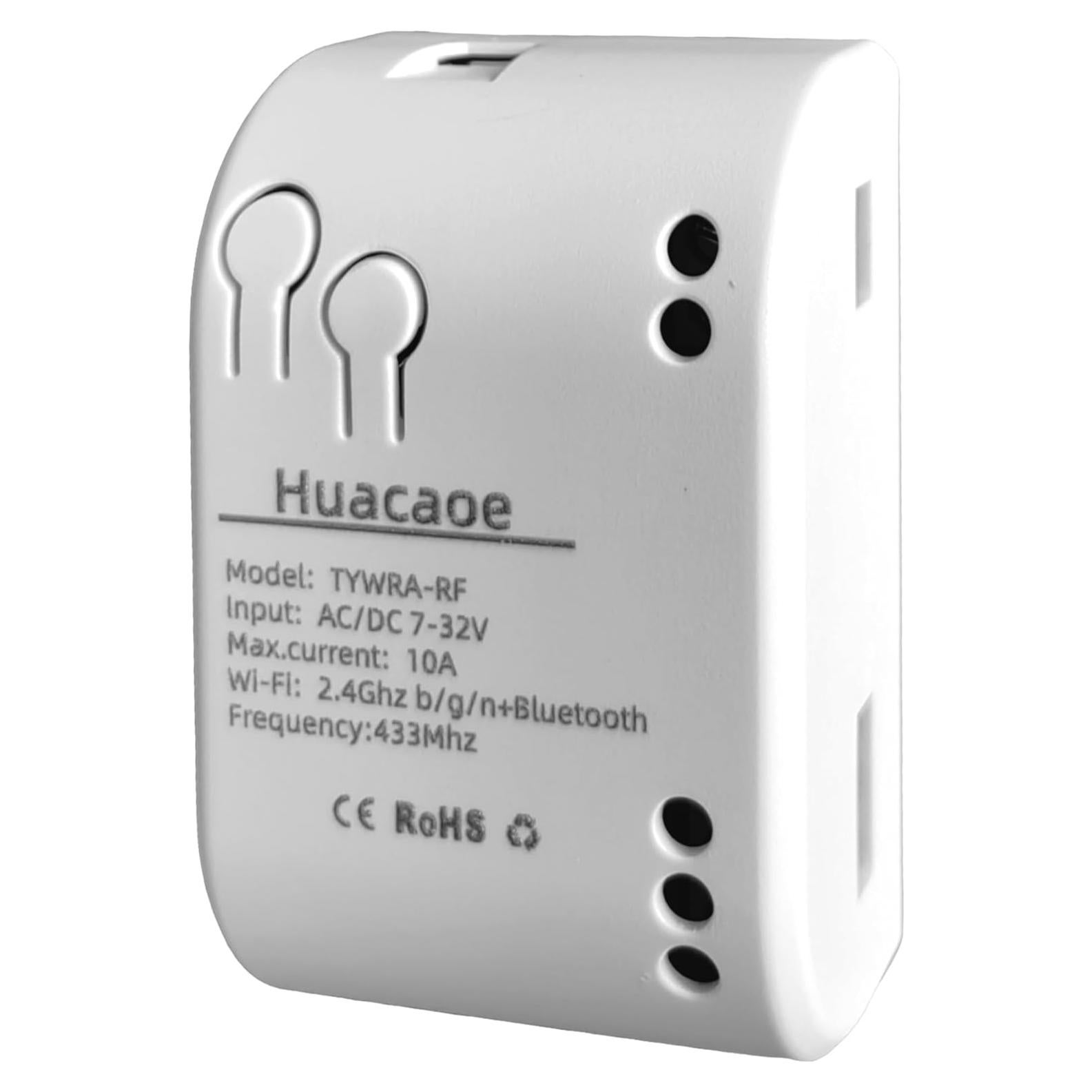 Módulo de Relé Seco Inteligente WiFi Huacaoe 1 Canal 5V/7-32V