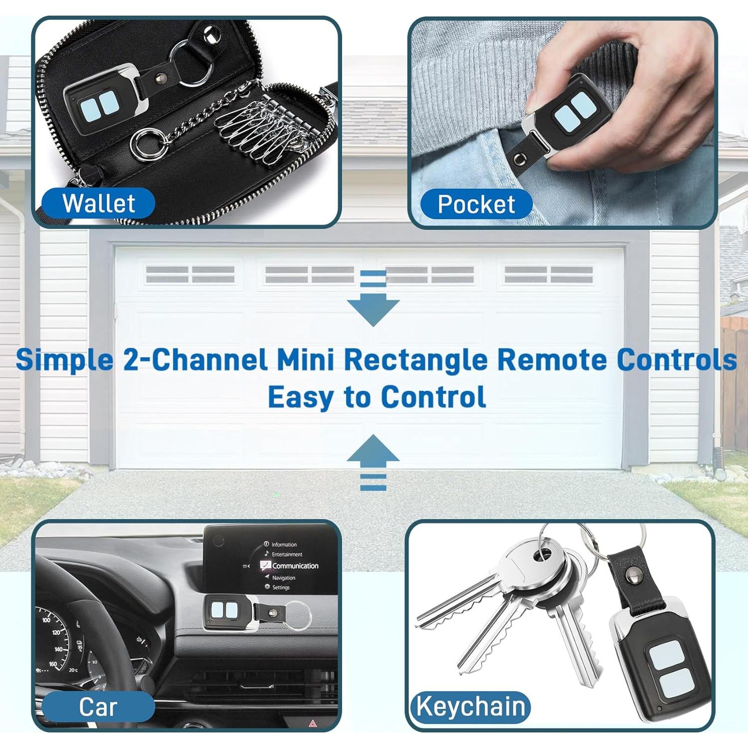 Control Remoto Universal para Puerta de Garaje Pevxou 890MAX