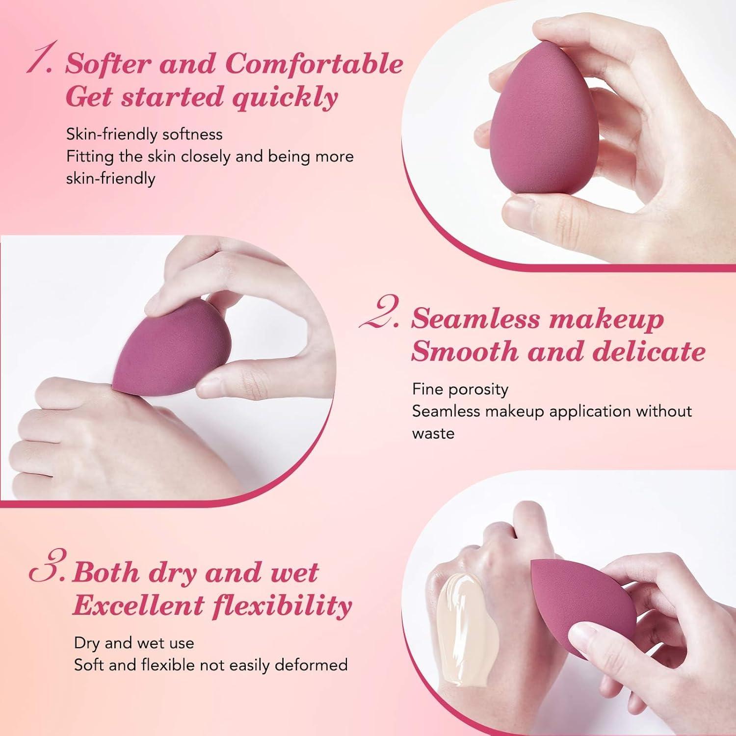 Juego de 14 Esponjas de Maquillaje Kolavia - Beauty Blender y Puff