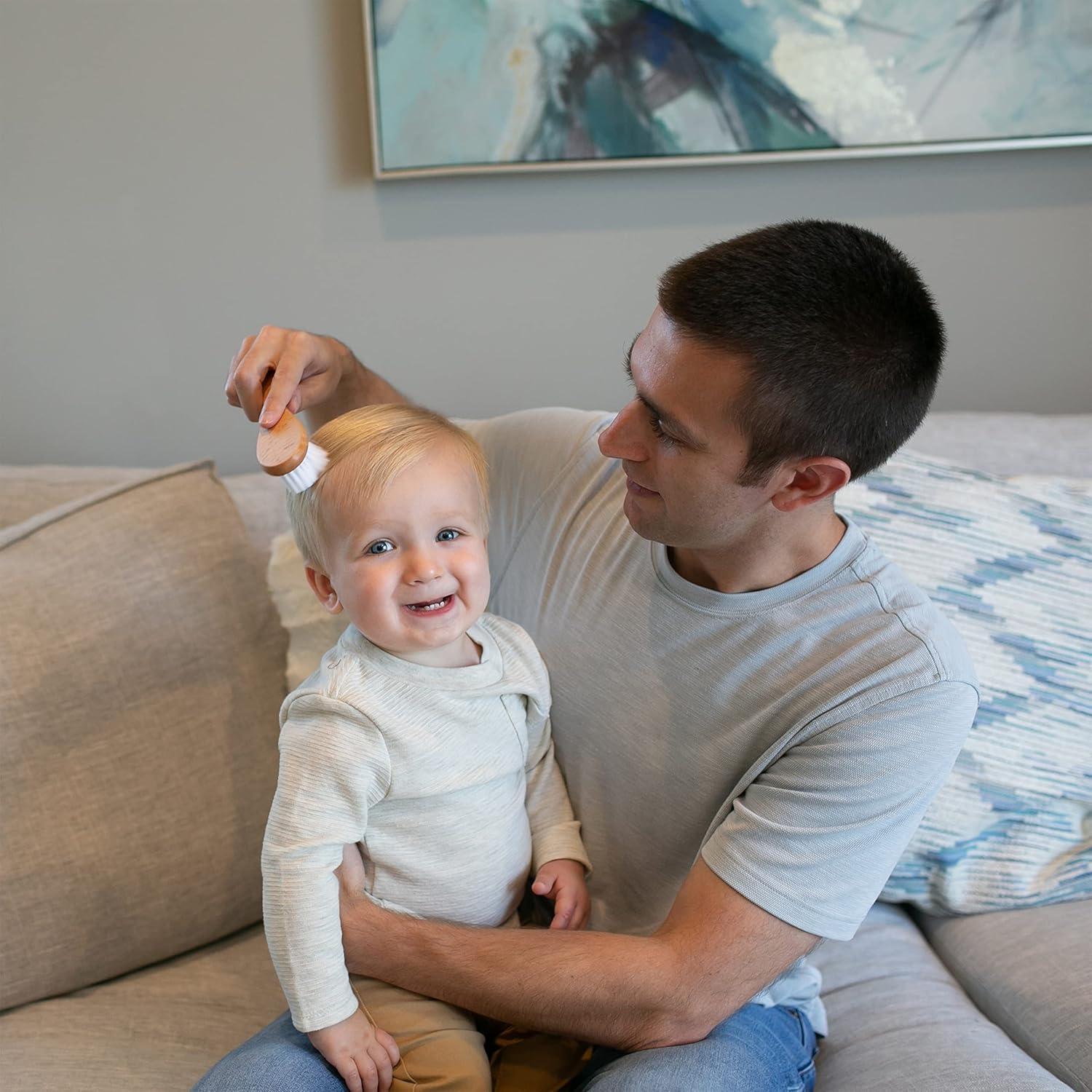 Cepillo y Peine Suave Dr. Brown para Bebé - Madera y Nailon