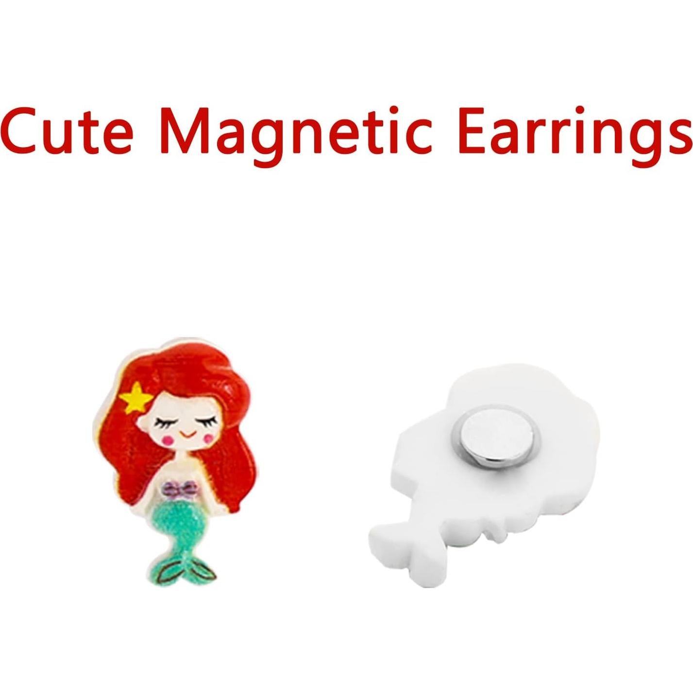 Pendientes Magnéticos NEWITIN 30 Pares Hipoalergénicos Niñas