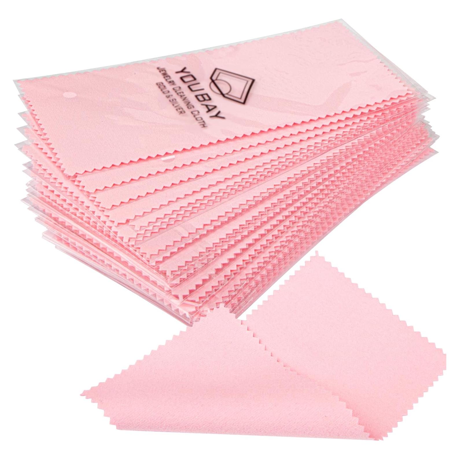 Paño de Limpieza de Joyería Youbay 8x16 cm - 30 Piezas