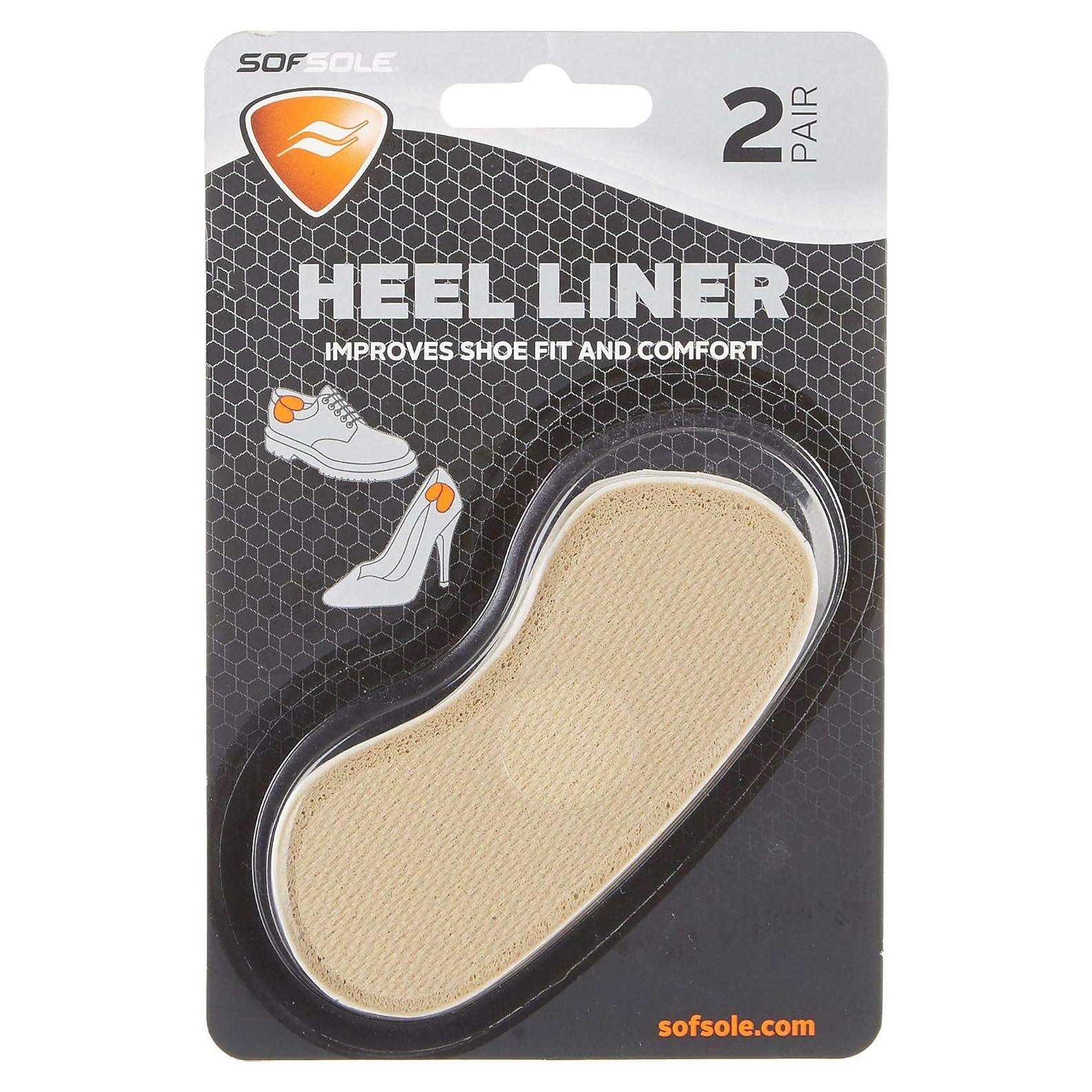 Cojines para talón Sof Sole - 2 pares, comodidad y ajuste