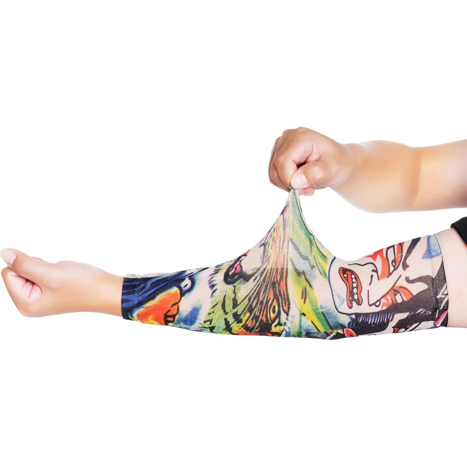 6 Mangas de Tatuaje Temporales Hmxpls - Protección Solar Unisex