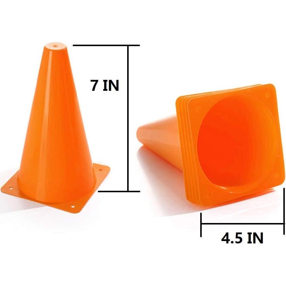 Conos de Fútbol YOQXHY 18 cm 25 Piezas con Bolsa de Transporte