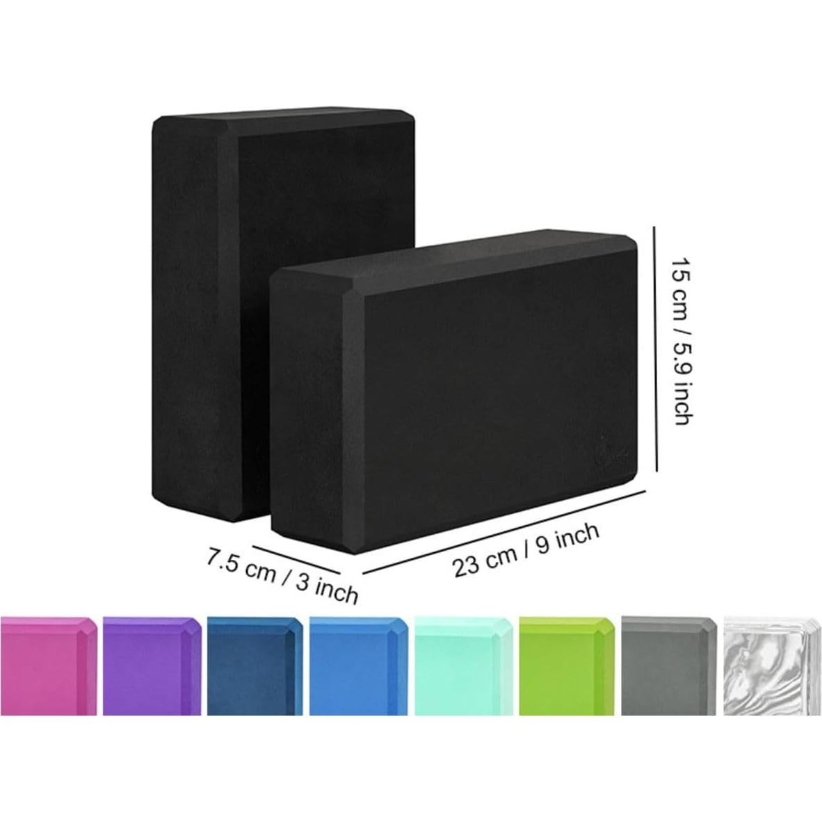 Bloques de Yoga Exerz 2 Pack Antideslizantes 23x15x7.5 cm