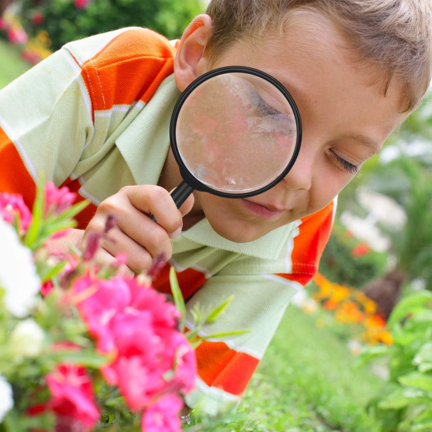 Lupas de Mano Elcoho 12 Piezas 6X Aumento con Bolsa