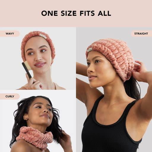 Diadema de Spa Kitsch Rosa Polvoriento - Extra Ancha y Antideslizante