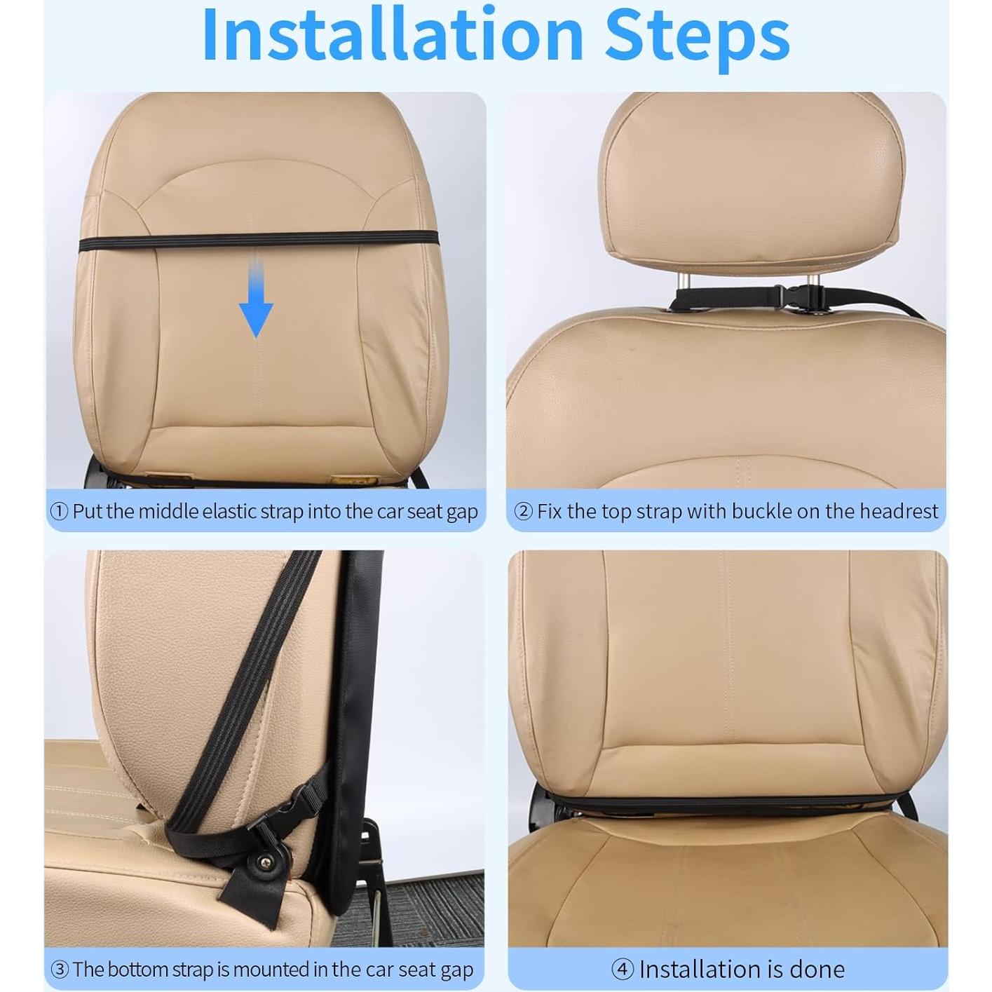 Protector de Asiento de Coche Viaviat FT016 Beige-A 2-Pack