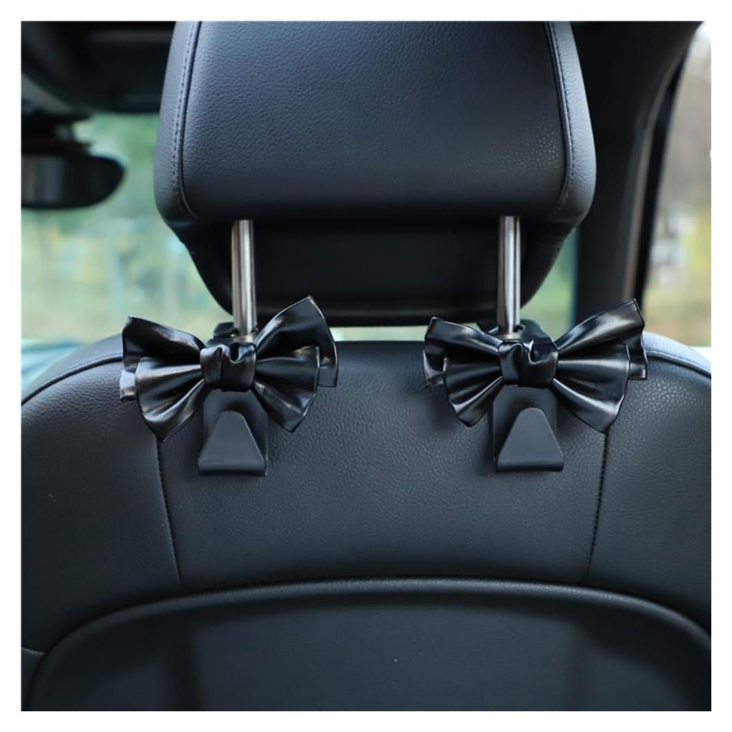 Ganchos para Bolsos de Auto BVGACI - 2 Piezas Negro PVC